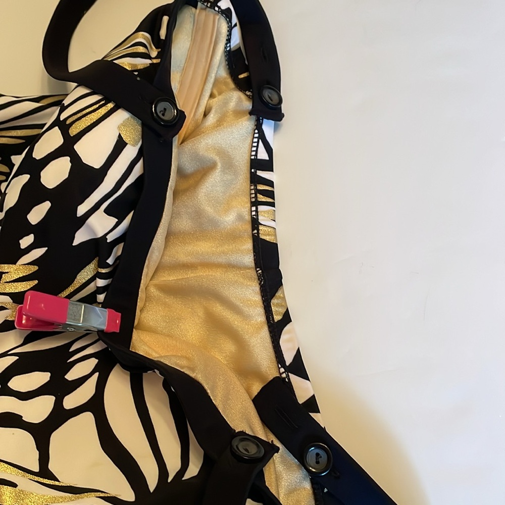 Maxine of Hollywood Swim Suit Sarong One Piece Bathing Suit - Picture 9 of 16